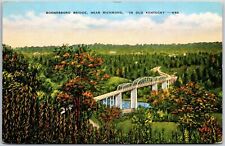 Richmond KY, Boonesboro Bridge in Old Kentucky, River, Trees, Vintage Postcard picture