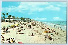 Lake Worth Florida FL Postcard Colorful Lake Worth Beach c1960 Vintage Antique picture