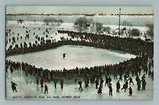 Skating Exhibition Belle Isle Park Detroit MI Michigan Postcard picture