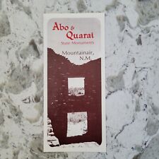 Vintage 80s Abo and Quarai State Monument Brochure Pamphlet Map Info New Mexico picture