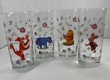 Disney Winnie The Pooh Tumbler Drinking Glasses Eeyore Piglet Tiger Set of 4     picture
