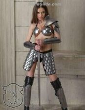 Viking Steel Armor For Women Larp Shoulder, Female Armor Suit Fasy Costume picture