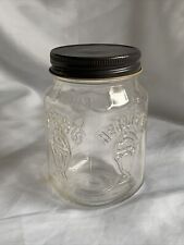 Vintage HERSEY’S Chocolate Shoppe Toppings Glass Jar w/ Metal Lid picture