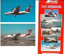 AIR BC Fleet Brochure  & 2 AIR BC Postcards Canada Aviation picture
