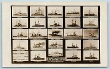 Postcard WW1 Composite Allied Warships Bombarding The Dardanelles 1915 RPPC AC13 picture