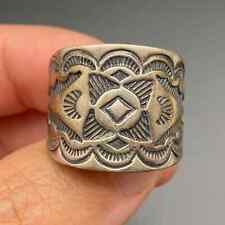Vintage Southwestern Sterling Silver Ring Size 9.5 picture