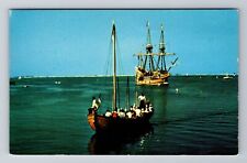 Mayflower II, Ship, Transportation, Antique, Vintage Souvenir Postcard picture