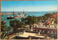 Egypt Suez Canal Aerial View of Rooftops Ship Vintage 6x4 Postcard picture