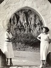 OB Photograph Beautiful Women Standing Posing Archway Arch Artisti 1930's picture