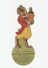OLD GOLD LABEL BRER RABBIT MOLASSES VINTAGE ADVERTISING CARD picture