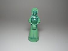 Priscilla Colonial Lady Degenhart Miniature Green Slag Glass Figurine picture