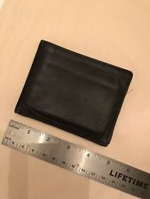 Vintage Buxton Slim Genuine Leather Billfold Wallet Black 4.5