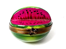Limoges France Watermelon Chamart Exclusive Hand Painted Trinket Box picture