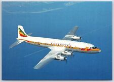 Airplane Postcard Ethiopian Airlines Douglas DC-6 EA-T-25 DL2 picture