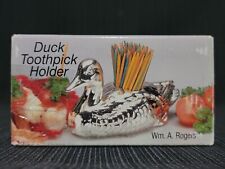 Oneida Silversmiths Wm A Rogers Duck Toothpick Holder NIB picture