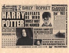 Daily Prophet Harry Potter Defeats He Who Must Not Be Named Snape Prop/Replica🧙 picture