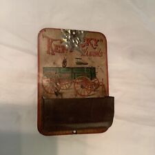 Vintage Kentucky Wagons Match Safe Tin Holder Rare Advertising WORN picture