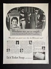Vintage 1933 Lux Soap Kay Francis Print Ad picture