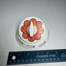 Vintage 60s 70s kitchen timer. Wind up with groovy orange flower pattern kitsch picture