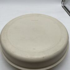 Vintage Tupperware Divided Veggie Serving Tray #1665, Lid Almond No Bowl. picture