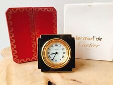[Cartier] Cartier 7512 manual winding Zenmai travel clock desk clock white dial  picture