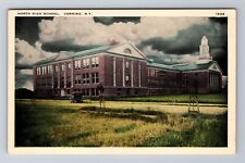 Corning NY-New York, North High School, Antique Vintage Souvenir Postcard picture