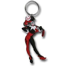 Harley Quinn Batman Laser Cut Rubber Keychain New picture