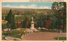 Vintage Postcard The Battlefield From Little Round Top Gettysburg Pennsylvania picture