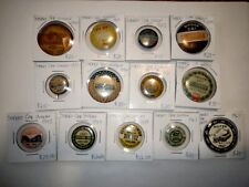 Lot Of 13 Rare Antique Graphic Street Car Union Pinback Buttons 1910 - 1967 picture