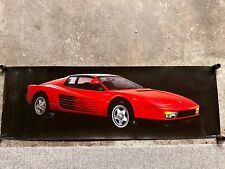 Vintage Ferrari Testarossa 1980's Large Poster 1987 21