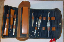 Vintage Antique Premier Manicure Pedicure Kit Set some Bakelite Handles picture