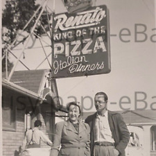 Vintage 1950s Renato King Of Pizza Italian Diner El Camino Real Menlo Park Photo picture