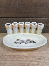 Vintage Ceramic Cigarette Holder Ashtray Czech Slovakia Holds 6 Cigarettes picture
