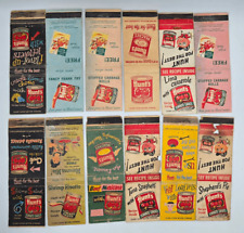 Vintage Matchbook Cover Hunts Tomato Lot of 12 Recipes picture