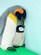 Penguin with Baby Chick Plush Stuffed Animal Artic Sea World Lovely Toy or Gift picture