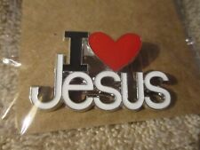 #P129 I Heart Jesus Enamel Brooch Pin  I Love Jesus Pin picture
