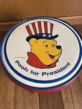 Rare Vintage Walt Disney Productions Winnie The Pooh Vinyl Padded Stool picture