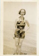 A WOMAN FROM BEFORE Small FOUND PHOTO Original bw PHOTOGRAPHY 311 LA 83 X picture