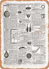 METAL SIGN - 1902 Sears Catalog Punching Bags Page 329 - Vintage Rusty Look picture