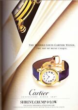 1994 Cartier Paris Gold Ellipse Rings Diablo Louis Watch Vintage Print Ad 1990s picture