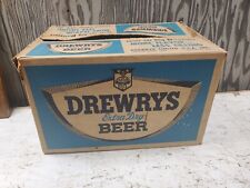 Vintage 1959 Drewrys Extra Dry Beer Box 48 12oz Cans 16.5x11.5x10 (b52) picture