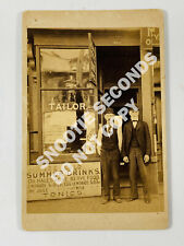 Antique Cabinet Card Photo Occupational Tailor General Store Tonics New York NY picture
