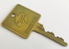 Vtg TRIPLE T INNS Holiday Inn Brass Hotel Key Rm #219 Double Sided No Location picture