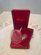 Rare Waterford Crystal Vintage 1986 Baby’s First Christmas, Ornament picture