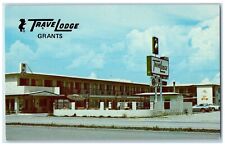 c1950's Travel Lodge Motel Roadside Cars Grants New Mexico NM Vintage Postcard picture