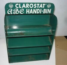 VINTAGE CLAROSTAT ABC HANDI BIN FOR ELECTRONIC PARTS  METAL STORE DISPLAY PROP picture