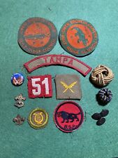 Lot Of Vintage Boy Scout BSA Patches, Pins Button Etc Tampa 1930s-1940s Era picture