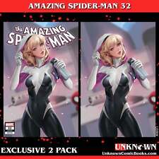 [2 PACK] AMAZING SPIDER-MAN #32 [G.O.D.S.] UNKNOWN COMICS LEIRIX EXCLUSIVE VAR ( picture