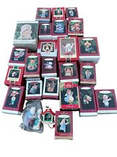 Lot Of 25 Vintage 80s And 90s Random Hallmark Ornaments Most In Boxes picture