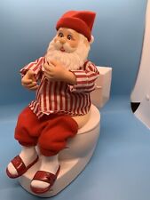 Singing Santa on Toilet  picture